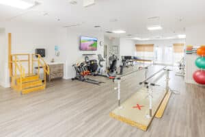 The rehab gym at Aviara Healthcare