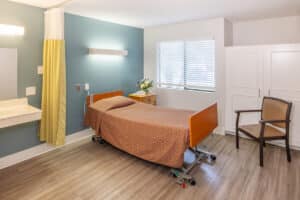 a private room at Aviara Healthcare