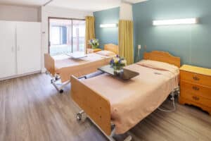 a semi-private room at Aviara Healthcare