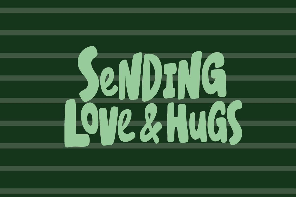 flower pot and thinking of you text