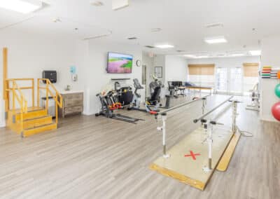 The rehab gym at Aviara Healthcare